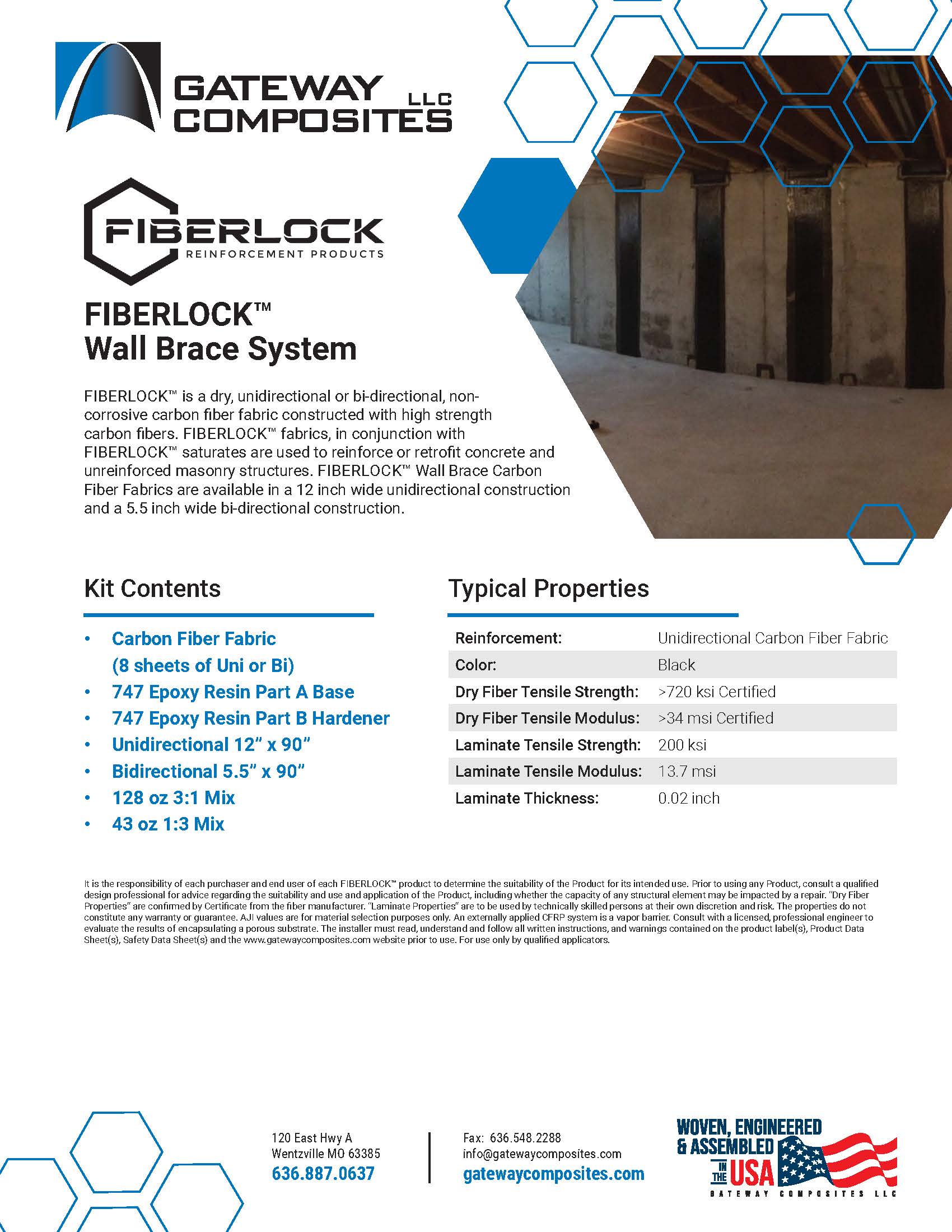 Fiberlock Crack Repair Systems from Gateway Composites LLC